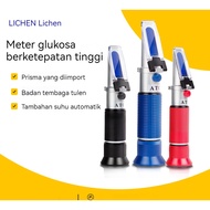 Meter Glukosa Buah Genggam Refraktometer 32% Brix dengan Teknologi Digital ATC Ujian Kemanisan Gula