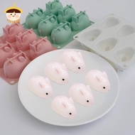 〔8C05〕 Easter Rabbit Silicone Molds Candy Chocolate Molds for Making Mousse, Ice Cream, Chocolate, C