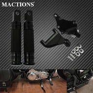 Y Motorcycle CNC Foot Pegs Mount Black Footrest For Harley Sportster Forty Eight XL1200X Steel Super
