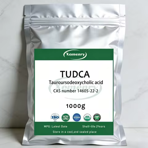 CAS 14605-22-2 100% Pure TUDCA Powder Hot Sale Tauroursodeoxycholic Acid Raw Material Free Shipping