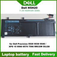 Dell Laptop Battery H5H20 for Dell Precision 5520 5530 5540 / XPS 15 9560 9570 7590 RRCGW 5XJ28 batt