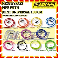 MKSS YAMAHA BYPASS Bypass Joint (Free Hose) Universal LC135 Y15 Y16 FZ150 Y125 SRL115 EX5 W125 DASH1