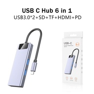 Jasoz 8 in 1 USB C HUB 3.0 Type C Multi 8 Port Splitter ความเร็วสูง USB C Hub พร้อม Hub 3.0 ชาร์จเร็