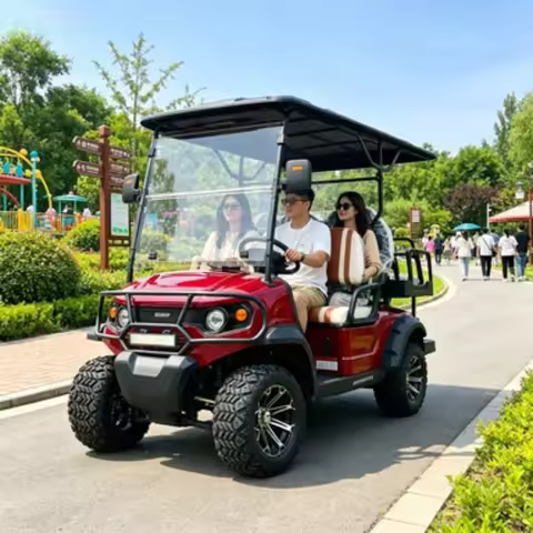 Hot Sale 48v 4 Seater Classic Motorcycles Vehicle Transport 4 Wheel Motorized Beach Off Road Electri