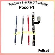 TOMBOL Original Xioami On Off Volume Button + On Off Volume Button Xioami Pocophone F1 On Off Volume