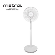 Mistral 12” DC Living Fan with Remote Control MLF1200R / Adjustable Height/ 8 Hours Timer/ 12 Speed/ 3 Modes/ Adapter