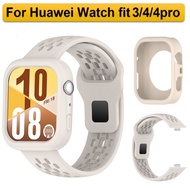 Breathable Strap Case For Huawei Watch Fit 4 Strap Case Rubber Huawei Watch Fit 4 Pro Strap Case Sof