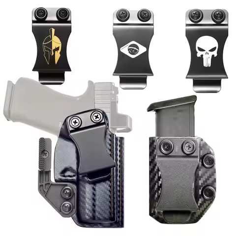 Kydex Inside Waistband Holster For Glock 43 43x Mos with Rail Magazine Mag Holder Optic Red dot Sigh