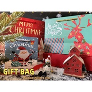 2024 Christmas Paper bag 1pcs Gift bag colorful Nice pattern SML paperbag giftbag for xm brithday