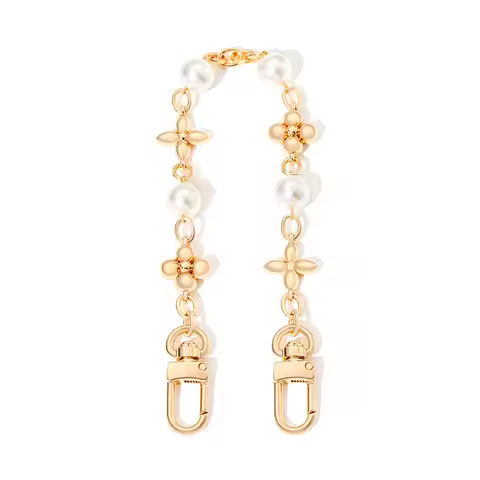 HOLIN Pearl Pendant Chain For Speedy Nano HIgh Qualtiy Metal Four-Leaf Clover Pearl Decorative Bag C