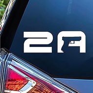 WSQ 2nd Amendment Right to Bear Arms II Vinyl Decal Sticker Premium Quality Vinyl Size 7.55-inch for