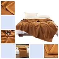 Double Sided Fleece Blanket Plain Color Polyester Blanket Hotel Blanket