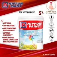 🔥 (A) 5L Nippon Odourless Air Care Cat Dinding Dalam Rumah Cat Nippon Paint Dinding Dalaman Nippon Paint Odourless