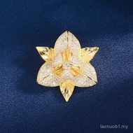 Accessories Gardenia Brooch Female Light Luxury Elegant Pin Blazer Accessories Brooch Niche High-End