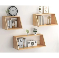 Kệ Gỗ Trang Trí Treo Tường Hình Thang Juno Sofa CTKT509 KT 40/60/80x25x30cm
