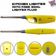 SET OF 2  REFILLABLE KITCHEN LIGHTER BUTANE with extra 30 ml fluid