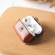 皮革耳機套 適用 AirPods Pro2/Pro 耳機手工皮革保護套 耳機收納