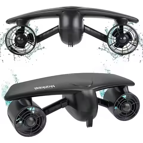 60mins Sea Scooter 3.6mph Dual Motor 1.8M/S Diving Equipment Underwater Propeller for Scuba Snorkeli