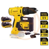 STANLEY SCD121S2K-B1 CORDLESS DRILL DRIVER 12V | 1500RPM | 3/8" 10MM COME WITH 2x 1.5AH BATTERY &amp; CHARGER [ SCD121S2K ]