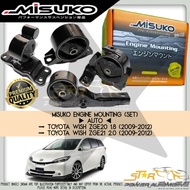 MISUKO Toyota Wish ZGE20 1.8 / ZGE21 2.0 Auto Premium Engine Mounting Set