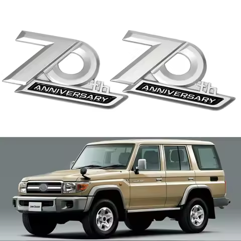 2pcs For Toyota Land Cruiser LC70 LC76 LC77 LC79 FJ70 FJ76 FJ77 FJ79 FJ80 PickUP Side Fender 3D Chro
