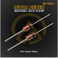 BZX55C Diode Zenner BZX55C 6V2 6.2V 0.5W