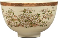 Miyachi Eikou Matcha Bowl, White, Size: Diameter 5.0 x Height 3.1 inches (12.6 x 7.8 cm), Satsumashi