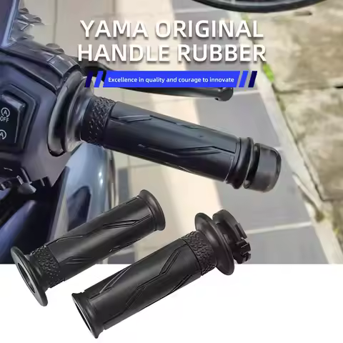 Universal Motorcycle Left and Right Throttle Tube Hand Grips Rubber For Rubber Throttle Grip Yamaha 