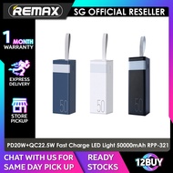 [PREORDER] Remax Chinen Series PD20W+QC22.5W Fast Charging PowerBank with LED Light 50000mAh RPP-321 12BUY.SG