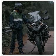 Alien Snail Raincoat Rain Pants Suit Split Motorcycle Long Full Body Riding Poncho Rainproof Waterpr