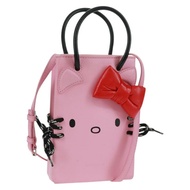 BALENCIAGA 2020春夏 Hello Kitty 手提包 小牛皮 兩用 粉紅色 619043 正品 170731SM