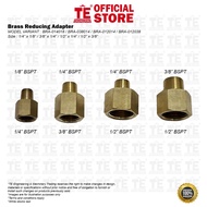 Brass Reducing Adapter Size : 1/4”F x 1/8”M / 3/8”F x 1/4”M / 1/2”F x 1/4”m / 1/2”F x 3/8”M