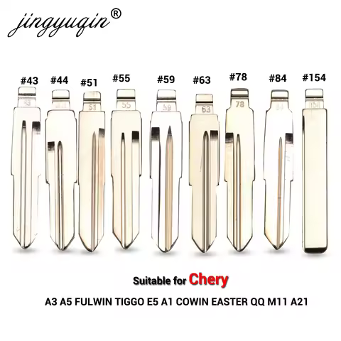 jingyuqin Flip KD key Blank for CHERY A3 A5 FULWIN TIGGO E5 A1 COWIN EASTER QQ3 QQ6 A21 S21 43 44 51