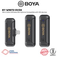 BOYA BY-WM3T2 D1/D2 Mini 2.4GHz Wireless Microphone Compatible with iOS devices