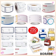 BORAG Food Storage Label Kitchen Food Freezer Refrigerator Date Content Label