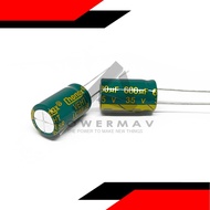 2PCS 680uf 35v CAPACITOR 680uF 680 micro FARAD capacitor Electrolytic Capacitor Low Leakage Current