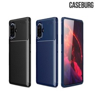 紅米K40 遊戲增強版 Redmi K40 Gaming CASEBURG Flexi Shield 碳纖維紋設計 保護軟套 手機軟殼 0208A