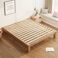 Solid Wood Bed Frame Katil Kayu King Size Bedroom Bed Base Platform Bed With Drawer Storage /Wood Platform