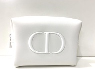 CD迪奧亮白色logo化妝包太空化妝包