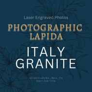 Laser Engraved Lapida/ Photographic Lapida/ Italy Granite