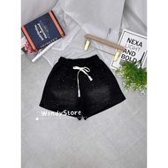 JEAN BELT SHORTS WITH BLING BLING STONE HOT TREN FROM 40KG-72KG STYLISH YOUTHFUL STYLE SUITABLE FOR 