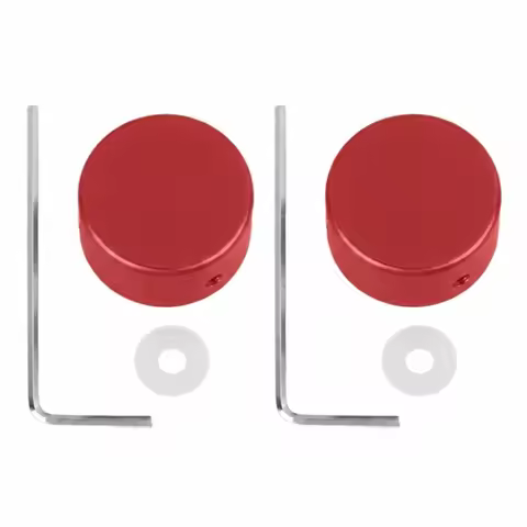 2PCS Metal Guitar Effect Footswitch Topper Red/Silver/Black/Golden/Blue With Wrench Effect Pedal Foo