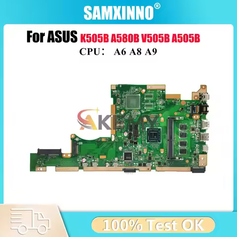 X505BA Laptop Motherboard For ASUS VivoBook X505BP X505BA V505B K505B A580B A505B X505B Notebook Mai