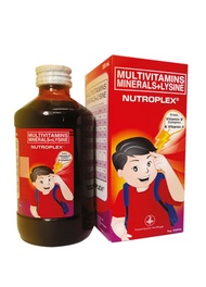 NUTROPLEX Syrup with Iron+Vit A+B Complex+Lysine For Ages 1 Year Old Onwards
