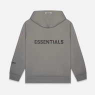 เสื้อสเวตเตอร์มีฮู้ดแบบมีซิป ESSENTIALS FOG ทรงหลวม ทรงหลวม ทรงหลวม เสื้อคลุมกันหนาวแบบมีฮู้ดสำหรับค
