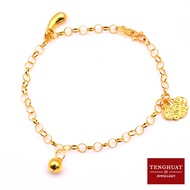 Teng Huat Jewellery 916 Gold Baby Anklet 婴儿脚链