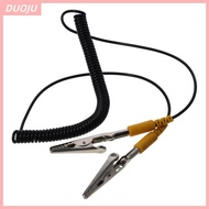 DUOJU Coiled Cord, 2mm 180cm / 71" Anti-Static ESD Grounding Cable, Male-to-Female Polyurethane PU,M