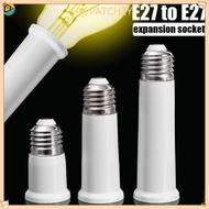 【in stock】PATCHZY E27 To E27 Extender, Plastic 65mm/95mm/120mm Lamp Holder Base, White Converter Hol