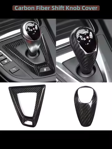 For BMW F80 F82 F87 M3 M4 M2 M5 F83 F85 X5M F86 X6M F13 Real Carbon Fiber Car Gear Shift Knob Cap Co