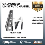 shopee seller LY Strut 1Meter 41Mmx41mm / X 25Mm Unistrut Port Channel Slotted Brace Mount shopee